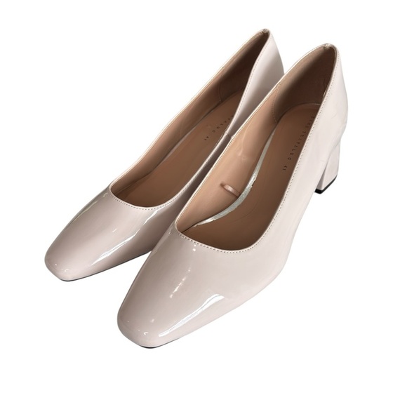 Zara Trafaluc Shoe Womens Size 10.5 11 EU 41 Block Heel Pastel Pink Square Toes - Picture 8 of 14